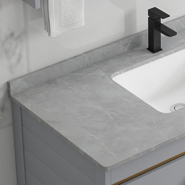 Modern Grey Wall Mount Bathroom Sink Vanity with Faucet Sink Clearhalo 'Bathroom Remodel & Bathroom Fixtures' 'Bathroom Vanities' 'bathroom_vanities' 'Home Improvement' 'home_improvement' 'home_improvement_bathroom_vanities' 7737663