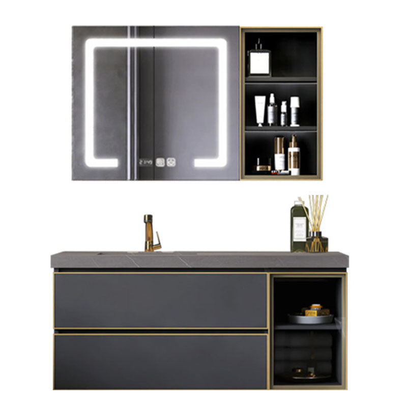 Wall Mount Mirror Included Bathroom Sink Vanity with Sink Faucet Clearhalo 'Bathroom Remodel & Bathroom Fixtures' 'Bathroom Vanities' 'bathroom_vanities' 'Home Improvement' 'home_improvement' 'home_improvement_bathroom_vanities' 7737708