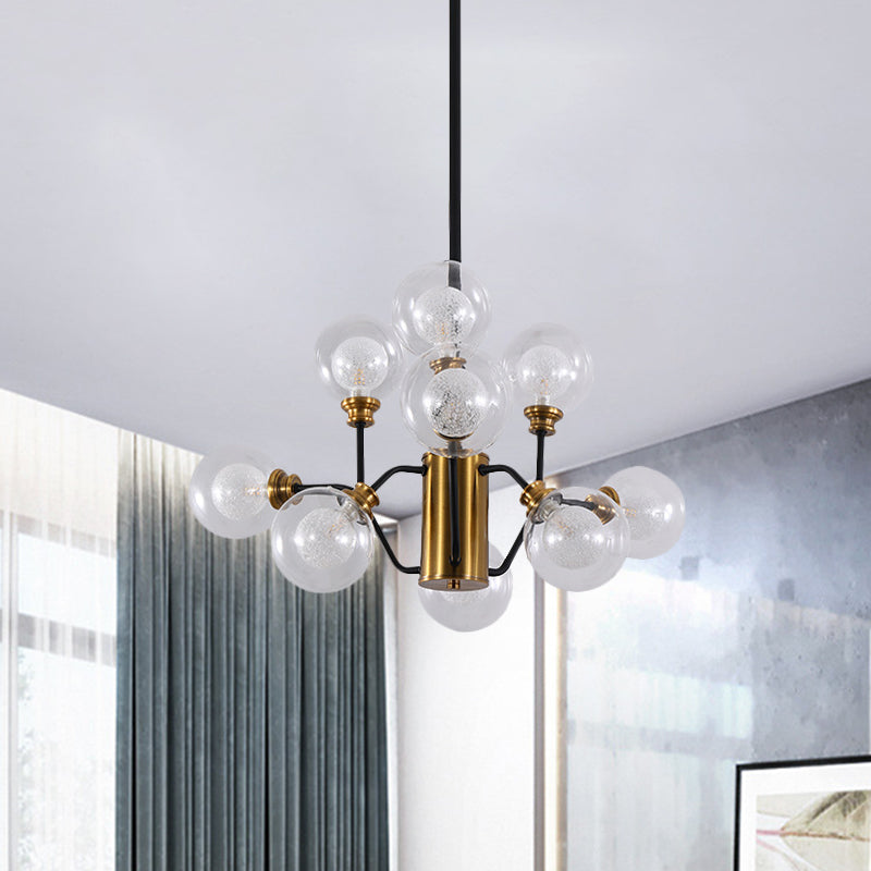 Modo Dining Table Pendant Light Metal Contemporary Chandelier in Gold & Black Clearhalo 'Ceiling Lights' 'Chandeliers' 'Modern Chandeliers' 'Modern' Lighting' 774490