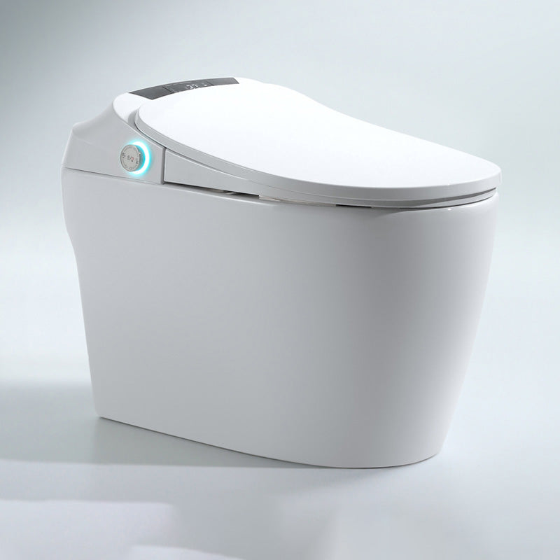 16.5" W Elongated All-in-One Toilet Seat Bidet with Wireless Remote Control White Clearhalo 'Bathroom Remodel & Bathroom Fixtures' 'Bidets' 'Home Improvement' 'home_improvement' 'home_improvement_bidets' 'Toilets & Bidets' 7758115