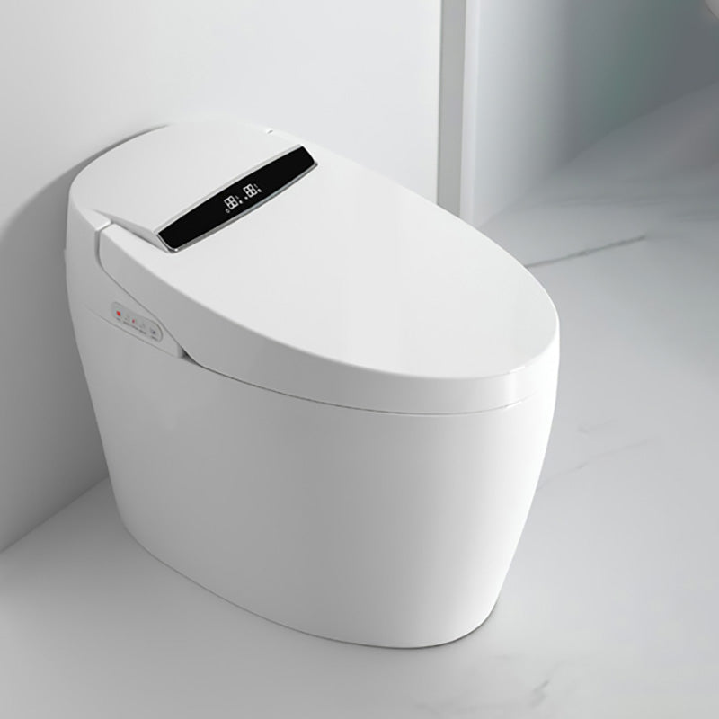 20" H White Finish Smart Toilet Seat Bidet of Vitreous China Bidets Clearhalo 'Bathroom Remodel & Bathroom Fixtures' 'Bidets' 'Home Improvement' 'home_improvement' 'home_improvement_bidets' 'Toilets & Bidets' 7758195