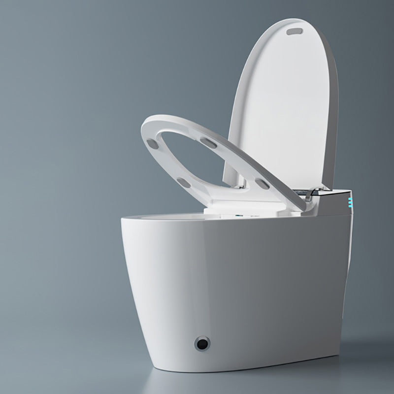 20" H White Finish Smart Toilet Seat Bidet of Vitreous China Bidets Clearhalo 'Bathroom Remodel & Bathroom Fixtures' 'Bidets' 'Home Improvement' 'home_improvement' 'home_improvement_bidets' 'Toilets & Bidets' 7758196
