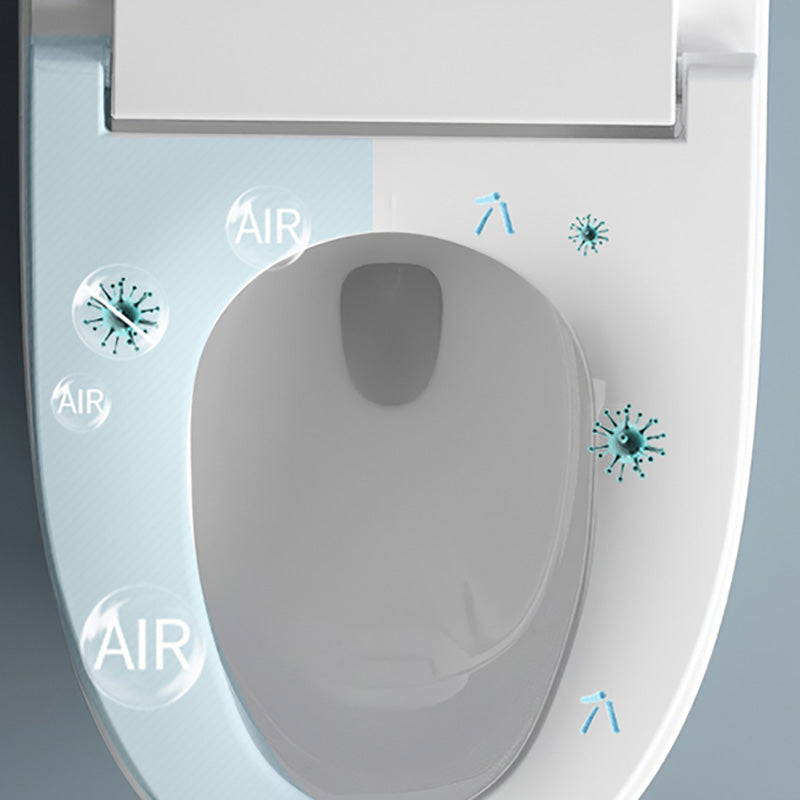 20" H White Finish Smart Toilet Seat Bidet of Vitreous China Bidets Clearhalo 'Bathroom Remodel & Bathroom Fixtures' 'Bidets' 'Home Improvement' 'home_improvement' 'home_improvement_bidets' 'Toilets & Bidets' 7758201