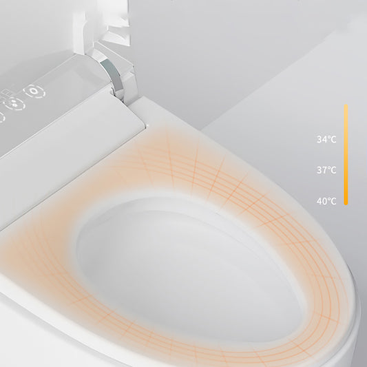 20" H White Finish Smart Toilet Seat Bidet of Vitreous China Bidets Clearhalo 'Bathroom Remodel & Bathroom Fixtures' 'Bidets' 'Home Improvement' 'home_improvement' 'home_improvement_bidets' 'Toilets & Bidets' 7758202