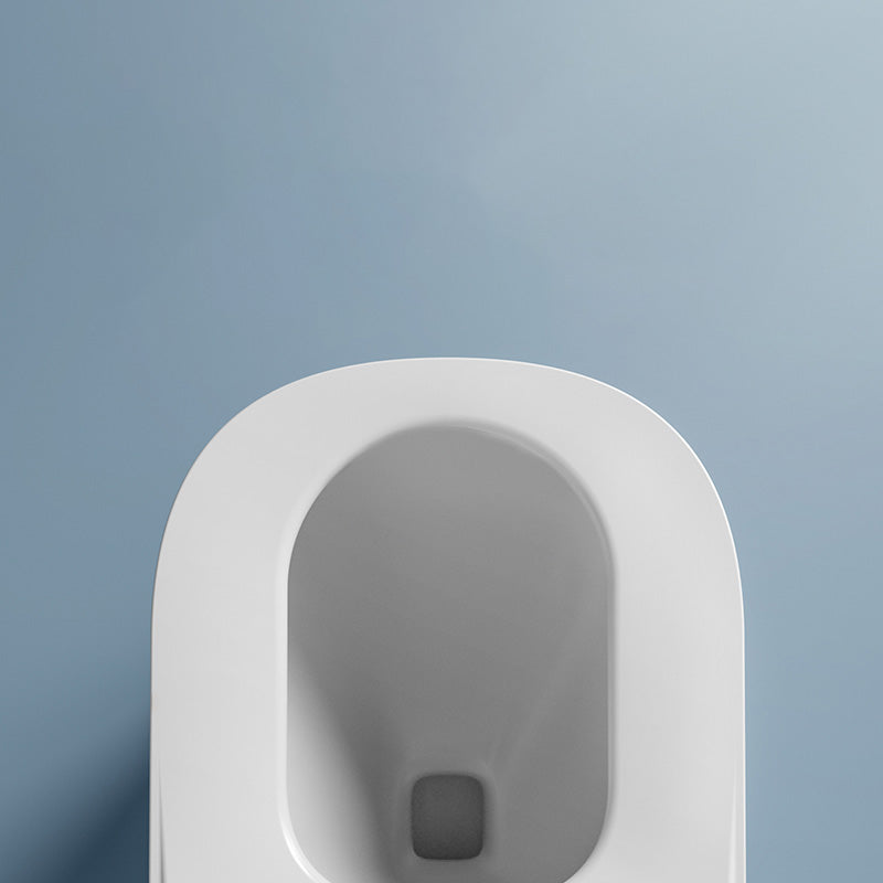 Foot Sensor Ceramic with Heated Seat Contemporary White Floor Mount Bidet Clearhalo 'Bathroom Remodel & Bathroom Fixtures' 'Bidets' 'Home Improvement' 'home_improvement' 'home_improvement_bidets' 'Toilets & Bidets' 7758329