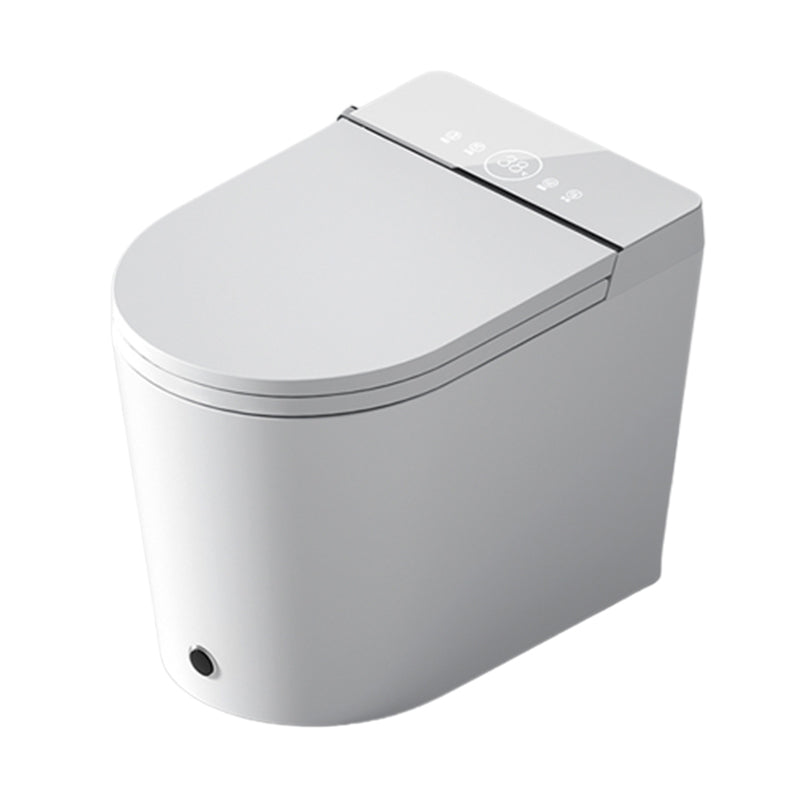 Smart Toilet Elongated Contemporary with Heated Seat Ceramic Foot Sensor Clearhalo 'Bathroom Remodel & Bathroom Fixtures' 'Bidets' 'Home Improvement' 'home_improvement' 'home_improvement_bidets' 'Toilets & Bidets' 7758339