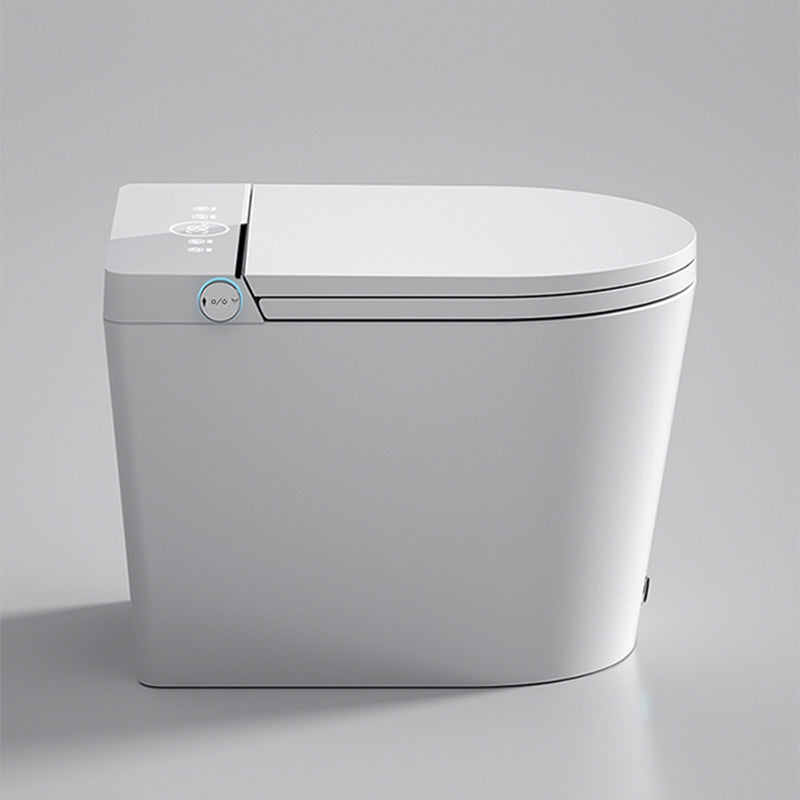 Smart Toilet Elongated Contemporary with Heated Seat Ceramic Foot Sensor Clearhalo 'Bathroom Remodel & Bathroom Fixtures' 'Bidets' 'Home Improvement' 'home_improvement' 'home_improvement_bidets' 'Toilets & Bidets' 7758340