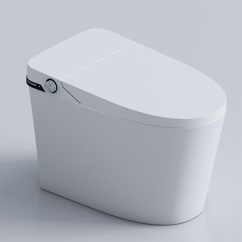 Floor Mount Bidet White Elongated Ceramic Temperature Control with Dryer Clearhalo 'Bathroom Remodel & Bathroom Fixtures' 'Bidets' 'Home Improvement' 'home_improvement' 'home_improvement_bidets' 'Toilets & Bidets' 7758359