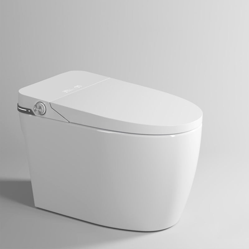 Floor Mount Bidet White Elongated Ceramic Temperature Control with Dryer Clearhalo 'Bathroom Remodel & Bathroom Fixtures' 'Bidets' 'Home Improvement' 'home_improvement' 'home_improvement_bidets' 'Toilets & Bidets' 7758360