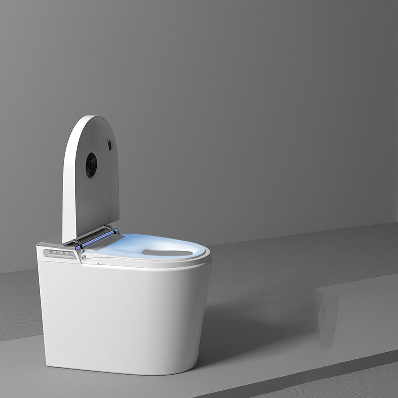 White Foot Sensor Contemporary Temperature Control Ceramic Smart Bidet Clearhalo 'Bathroom Remodel & Bathroom Fixtures' 'Bidets' 'Home Improvement' 'home_improvement' 'home_improvement_bidets' 'Toilets & Bidets' 7758374