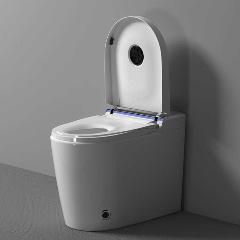 White Foot Sensor Contemporary Temperature Control Ceramic Smart Bidet Clearhalo 'Bathroom Remodel & Bathroom Fixtures' 'Bidets' 'Home Improvement' 'home_improvement' 'home_improvement_bidets' 'Toilets & Bidets' 7758376