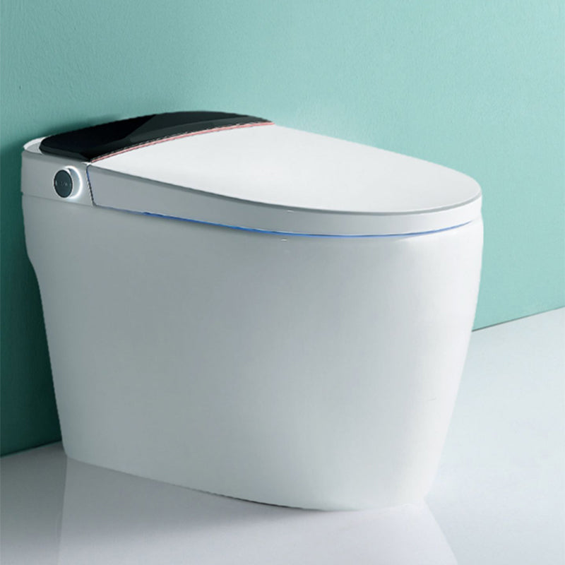 Floor Mount Bidet Elongated with Heated Seat Ceramic Contemporary Clearhalo 'Bathroom Remodel & Bathroom Fixtures' 'Bidets' 'Home Improvement' 'home_improvement' 'home_improvement_bidets' 'Toilets & Bidets' 7758433