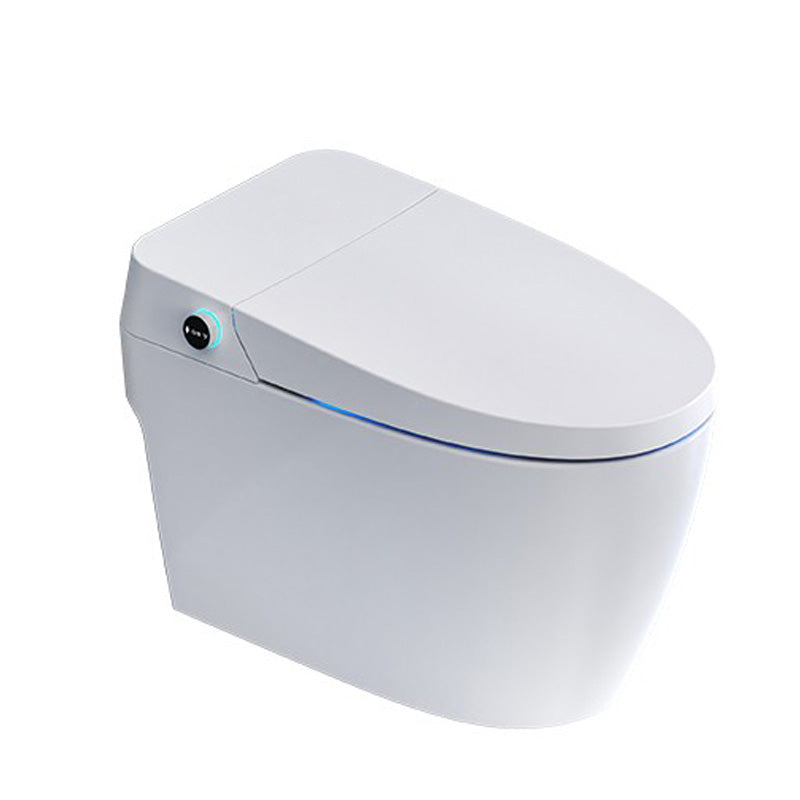 Foot Sensor Ceramic Contemporary Temperature Control Floor Mount Bidet White Clearhalo 'Bathroom Remodel & Bathroom Fixtures' 'Bidets' 'Home Improvement' 'home_improvement' 'home_improvement_bidets' 'Toilets & Bidets' 7758443
