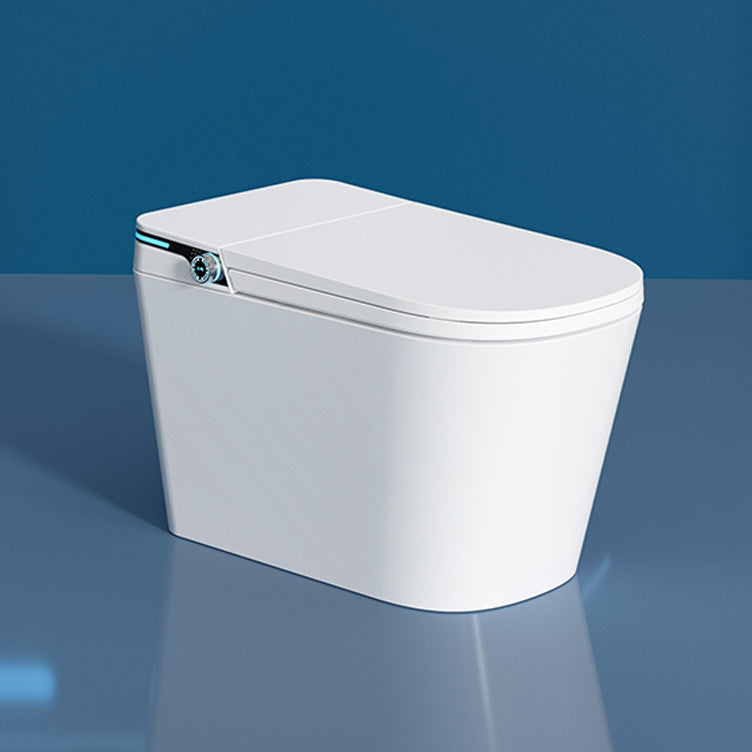 Ceramic Contemporary Foot Sensor Elongated Temperature Control Floor Standing Bidet Clearhalo 'Bathroom Remodel & Bathroom Fixtures' 'Bidets' 'Home Improvement' 'home_improvement' 'home_improvement_bidets' 'Toilets & Bidets' 7758454