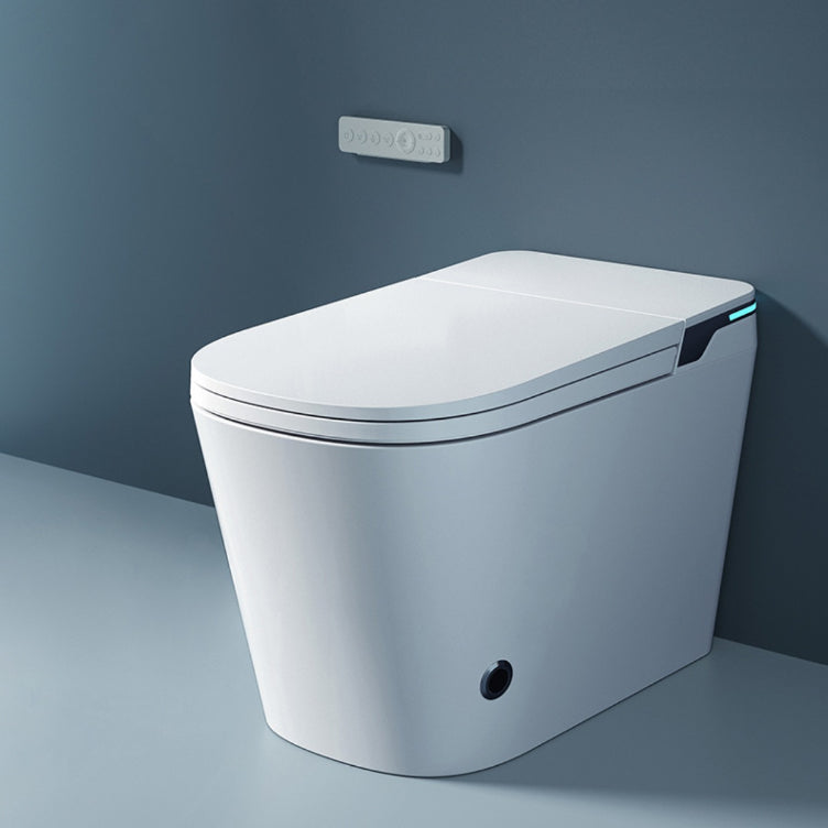 Ceramic Contemporary Foot Sensor Elongated Temperature Control Floor Standing Bidet Clearhalo 'Bathroom Remodel & Bathroom Fixtures' 'Bidets' 'Home Improvement' 'home_improvement' 'home_improvement_bidets' 'Toilets & Bidets' 7758455