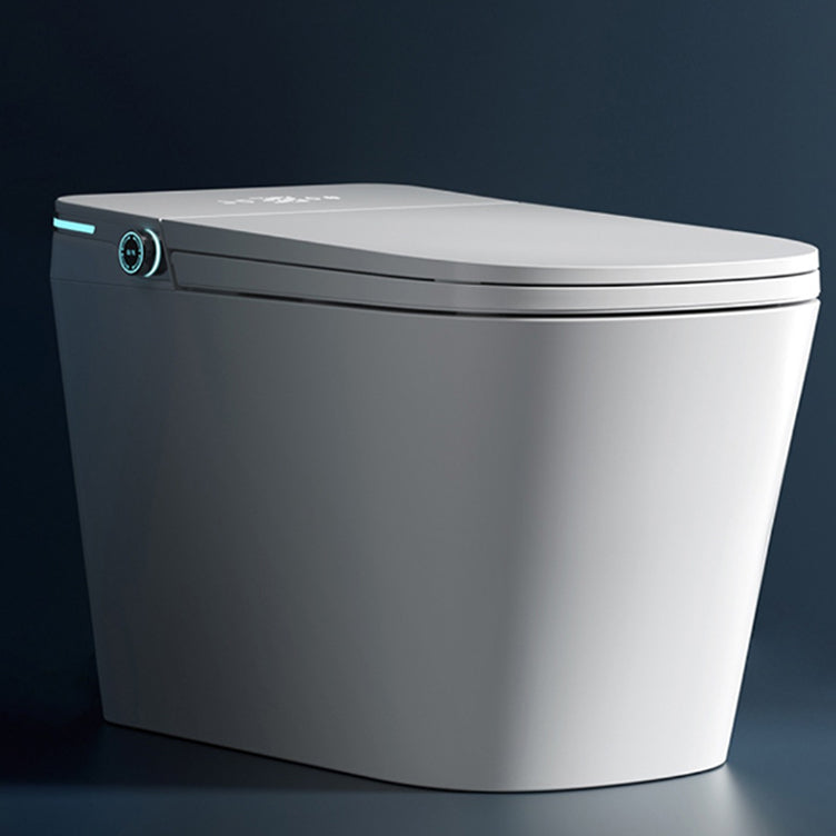 Ceramic Contemporary Foot Sensor Elongated Temperature Control Floor Standing Bidet Clearhalo 'Bathroom Remodel & Bathroom Fixtures' 'Bidets' 'Home Improvement' 'home_improvement' 'home_improvement_bidets' 'Toilets & Bidets' 7758463