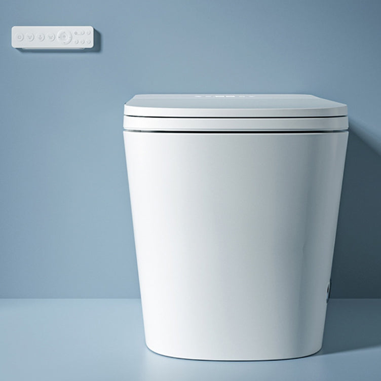 Ceramic Contemporary Foot Sensor Elongated Temperature Control Floor Standing Bidet Clearhalo 'Bathroom Remodel & Bathroom Fixtures' 'Bidets' 'Home Improvement' 'home_improvement' 'home_improvement_bidets' 'Toilets & Bidets' 7758464