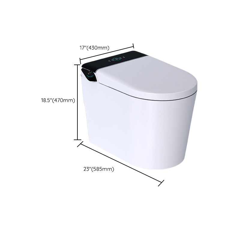 Floor Standing Bidet White Elongated with Heated Seat Temperature Control Clearhalo 'Bathroom Remodel & Bathroom Fixtures' 'Bidets' 'Home Improvement' 'home_improvement' 'home_improvement_bidets' 'Toilets & Bidets' 7758525