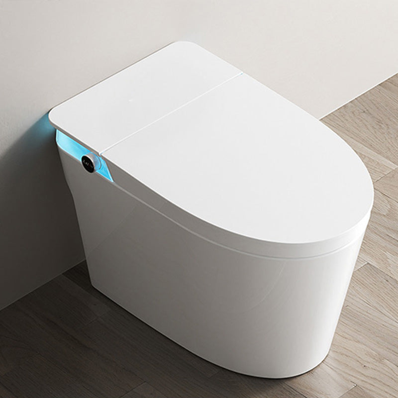 Contemporary White with Heated Seat Foot Sensor Ceramic Floor Standing Bidet Clearhalo 'Bathroom Remodel & Bathroom Fixtures' 'Bidets' 'Home Improvement' 'home_improvement' 'home_improvement_bidets' 'Toilets & Bidets' 7758527