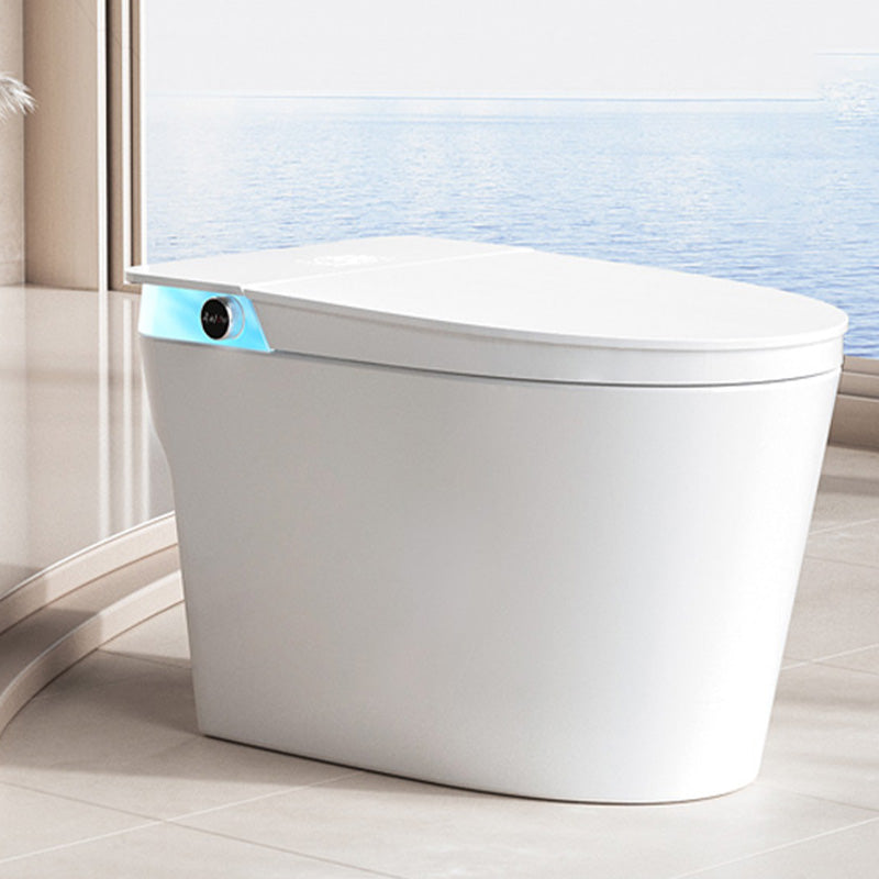 Contemporary White with Heated Seat Foot Sensor Ceramic Floor Standing Bidet Clearhalo 'Bathroom Remodel & Bathroom Fixtures' 'Bidets' 'Home Improvement' 'home_improvement' 'home_improvement_bidets' 'Toilets & Bidets' 7758536