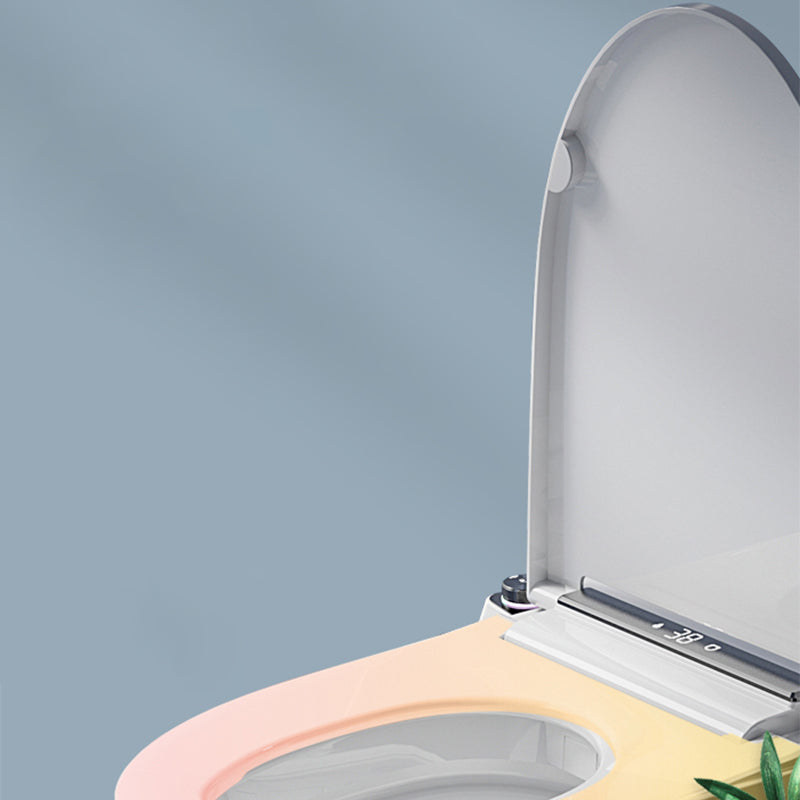 White Ceramic Contemporary Foot Sensor Elongated Heated Seat Floor Standing Bidet Clearhalo 'Bathroom Remodel & Bathroom Fixtures' 'Bidets' 'Home Improvement' 'home_improvement' 'home_improvement_bidets' 'Toilets & Bidets' 7758559