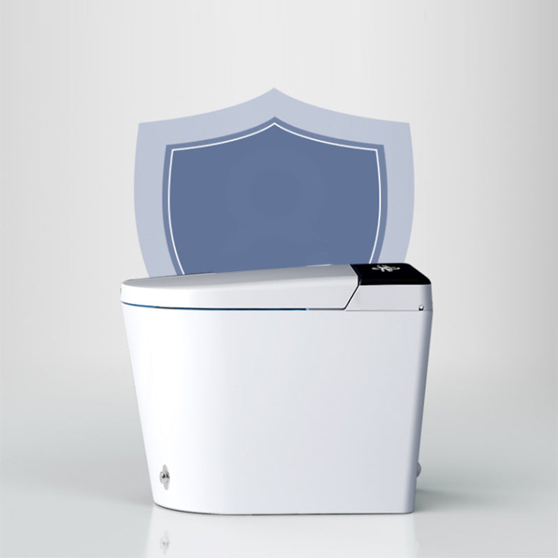Floor Mount Bidet Elongated Contemporary Ceramic Foot Sensor Heated Seat Clearhalo 'Bathroom Remodel & Bathroom Fixtures' 'Bidets' 'Home Improvement' 'home_improvement' 'home_improvement_bidets' 'Toilets & Bidets' 7758564