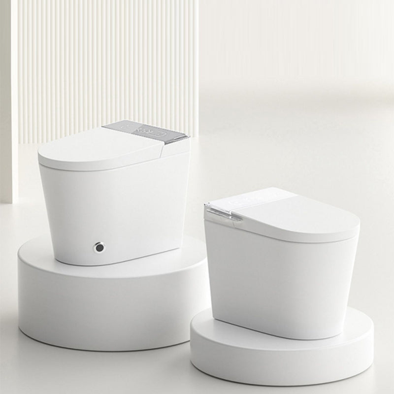 Ceramic Contemporary Foot Sensor Elongated Heated Seat Floor Standing Bidet Clearhalo 'Bathroom Remodel & Bathroom Fixtures' 'Bidets' 'Home Improvement' 'home_improvement' 'home_improvement_bidets' 'Toilets & Bidets' 7758574
