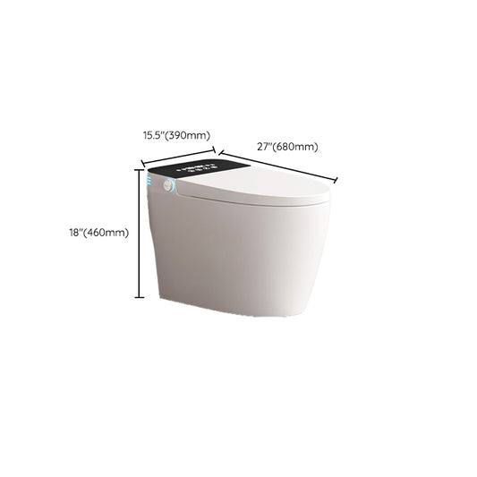 Ceramic Contemporary Heated Seat Foot Sensor Floor Mount Bidet Clearhalo 'Bathroom Remodel & Bathroom Fixtures' 'Bidets' 'Home Improvement' 'home_improvement' 'home_improvement_bidets' 'Toilets & Bidets' 7758652