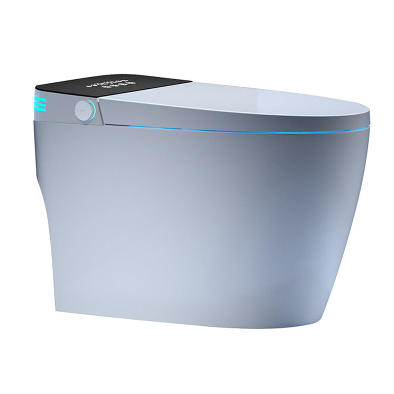 Elongated Ceramic Foot Sensor Contemporary White Floor Mount Bidet Clearhalo 'Bathroom Remodel & Bathroom Fixtures' 'Bidets' 'Home Improvement' 'home_improvement' 'home_improvement_bidets' 'Toilets & Bidets' 7758687