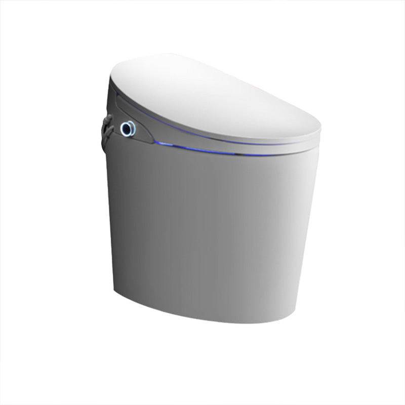 Foot Sensor Ceramic with Heated Seat Elongated Contemporary Floor Mount Bidet Clearhalo 'Bathroom Remodel & Bathroom Fixtures' 'Bidets' 'Home Improvement' 'home_improvement' 'home_improvement_bidets' 'Toilets & Bidets' 7758758