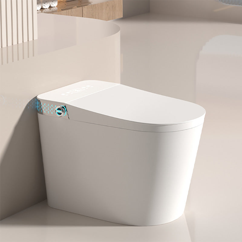Floor Standing Bidet Ceramic Contemporary White Elongated Foot Sensor Clearhalo 'Bathroom Remodel & Bathroom Fixtures' 'Bidets' 'Home Improvement' 'home_improvement' 'home_improvement_bidets' 'Toilets & Bidets' 7758769