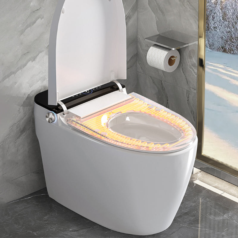 With Heated Seat Foot Sensor Ceramic Contemporary Elongated Floor Mount Bidet Clearhalo 'Bathroom Remodel & Bathroom Fixtures' 'Bidets' 'Home Improvement' 'home_improvement' 'home_improvement_bidets' 'Toilets & Bidets' 7758813