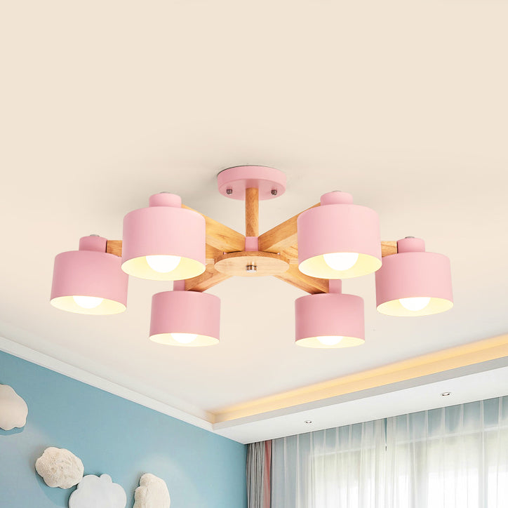 Metal Lampshade Bell Shade Chandelier Ceiling Light Modern Iron Suspension Light Clearhalo 'Ceiling Lights' 'Chandeliers' Lighting' options 77650