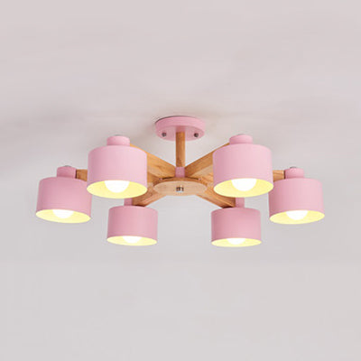 Metal Lampshade Bell Shade Chandelier Ceiling Light Modern Iron Suspension Light Clearhalo 'Ceiling Lights' 'Chandeliers' Lighting' options 77651