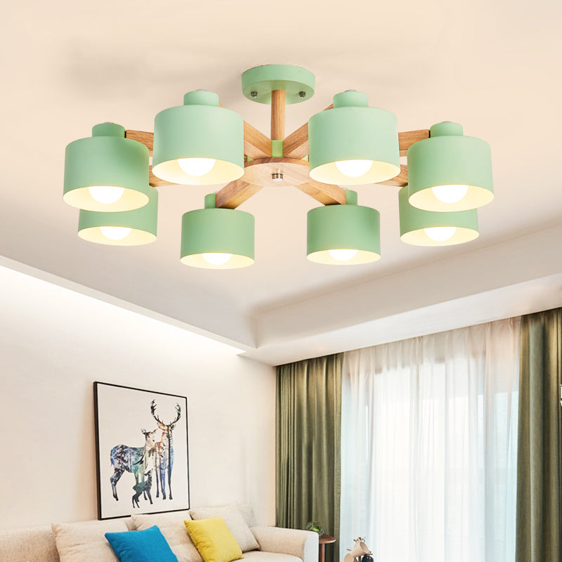 Metal Lampshade Bell Shade Chandelier Ceiling Light Modern Iron Suspension Light Clearhalo 'Ceiling Lights' 'Chandeliers' Lighting' options 77660