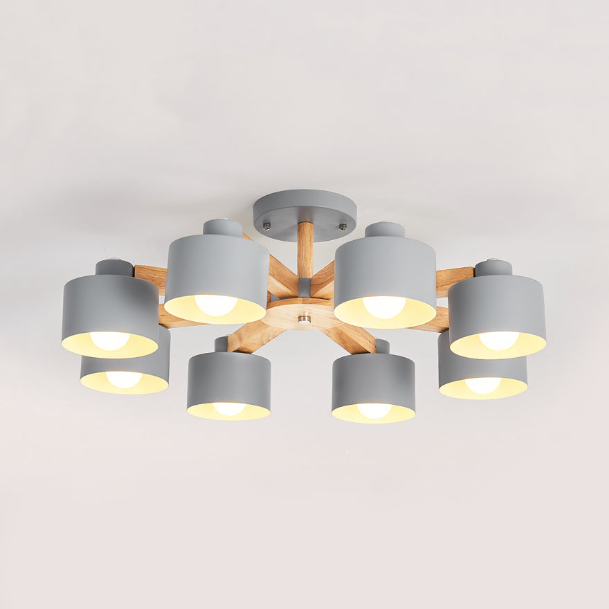 Metal Lampshade Bell Shade Chandelier Ceiling Light Modern Iron Suspension Light Clearhalo 'Ceiling Lights' 'Chandeliers' Lighting' options 77662