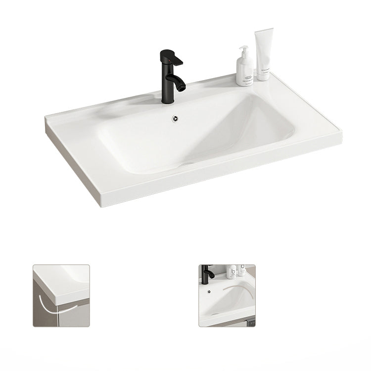 Metal Bathroom Vanity Set Single Sink Wall Mounted Bathroom Vanity Set Clearhalo 'Bathroom Remodel & Bathroom Fixtures' 'Bathroom Vanities' 'bathroom_vanities' 'Home Improvement' 'home_improvement' 'home_improvement_bathroom_vanities' 7769804