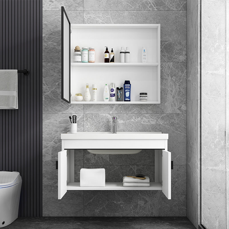 Ceramic Bathroom Sink Vanity Wall-Mounted Bathroom Sink Vanity with Faucet Included Clearhalo 'Bathroom Remodel & Bathroom Fixtures' 'Bathroom Vanities' 'bathroom_vanities' 'Home Improvement' 'home_improvement' 'home_improvement_bathroom_vanities' 7770022