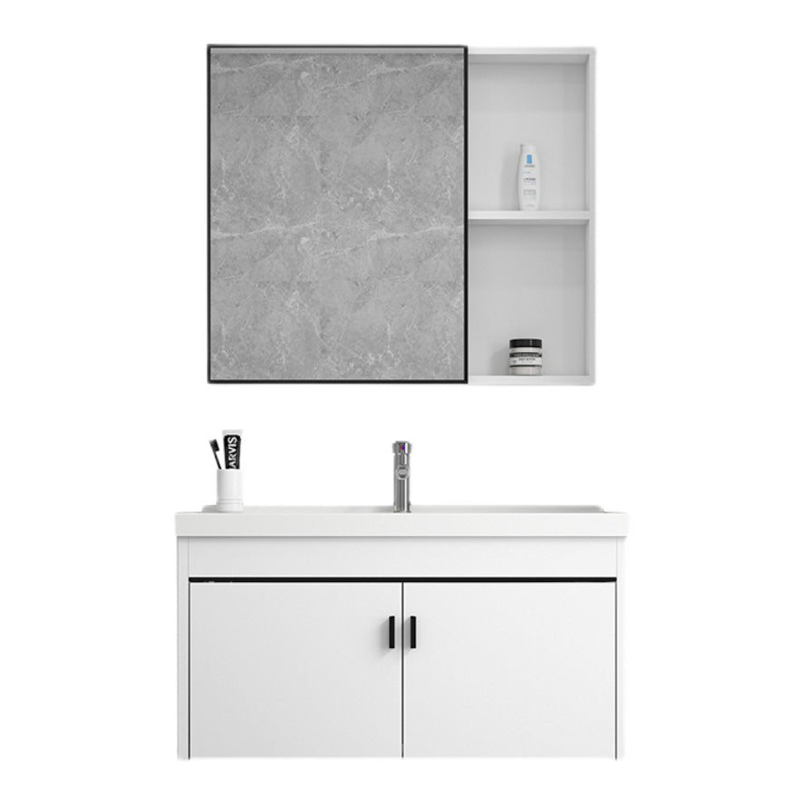 Ceramic Bathroom Sink Vanity Wall-Mounted Bathroom Sink Vanity with Faucet Included Clearhalo 'Bathroom Remodel & Bathroom Fixtures' 'Bathroom Vanities' 'bathroom_vanities' 'Home Improvement' 'home_improvement' 'home_improvement_bathroom_vanities' 7770026