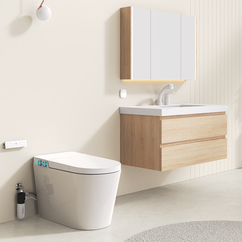 Floor Standing Bidet Contemporary Foot Sensor Dryer Ceramic Elongated Clearhalo 'Bathroom Remodel & Bathroom Fixtures' 'Bidets' 'Home Improvement' 'home_improvement' 'home_improvement_bidets' 'Toilets & Bidets' 7777130