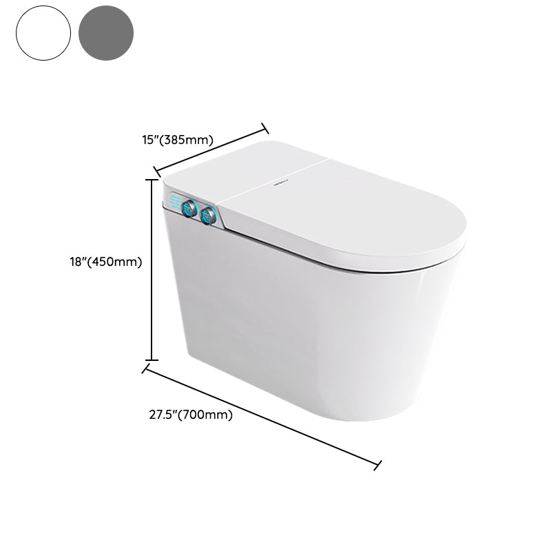 Floor Standing Bidet Contemporary Foot Sensor Dryer Ceramic Elongated Clearhalo 'Bathroom Remodel & Bathroom Fixtures' 'Bidets' 'Home Improvement' 'home_improvement' 'home_improvement_bidets' 'Toilets & Bidets' 7777144