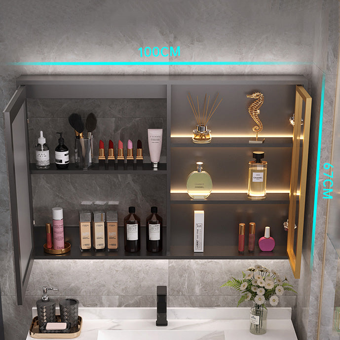 Modern Wall Mount Bathroom Vanity Set with Faucet Mirror Sink Clearhalo 'Bathroom Remodel & Bathroom Fixtures' 'Bathroom Vanities' 'bathroom_vanities' 'Home Improvement' 'home_improvement' 'home_improvement_bathroom_vanities' 7800212