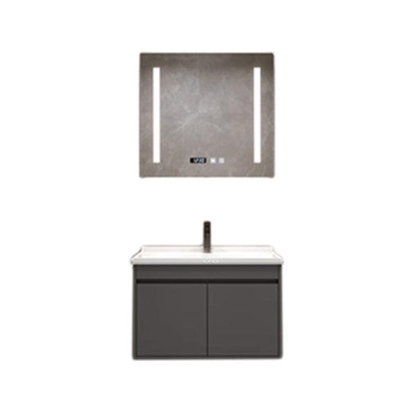 Wall Mount Modern Bathroom Vanity Set with Faucet Mirror Sink Vanity & Faucet & Smart Medicine Cabinet 24"L x 20"W x 20"H Clearhalo 'Bathroom Remodel & Bathroom Fixtures' 'Bathroom Vanities' 'bathroom_vanities' 'Home Improvement' 'home_improvement' 'home_improvement_bathroom_vanities' 7800351