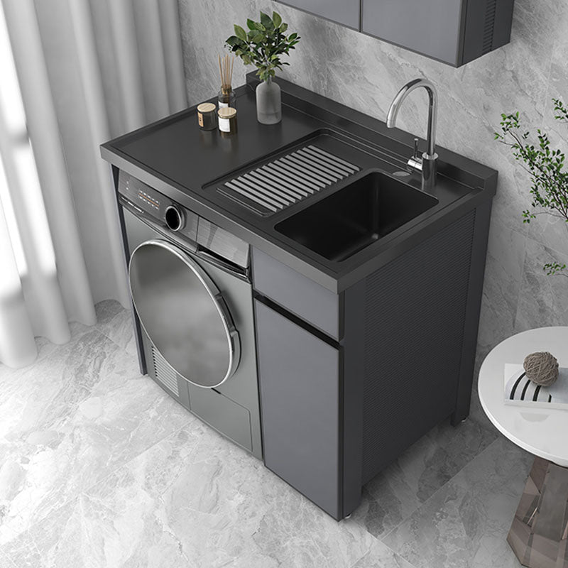 Modern Freestanding Sink Included Bathroom Sink Vanity with Faucet Vanity & Faucet Right Clearhalo 'Bathroom Remodel & Bathroom Fixtures' 'Bathroom Vanities' 'bathroom_vanities' 'Home Improvement' 'home_improvement' 'home_improvement_bathroom_vanities' 7800519