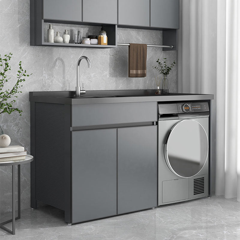 Modern Freestanding Sink Included Bathroom Sink Vanity with Faucet Clearhalo 'Bathroom Remodel & Bathroom Fixtures' 'Bathroom Vanities' 'bathroom_vanities' 'Home Improvement' 'home_improvement' 'home_improvement_bathroom_vanities' 7800520