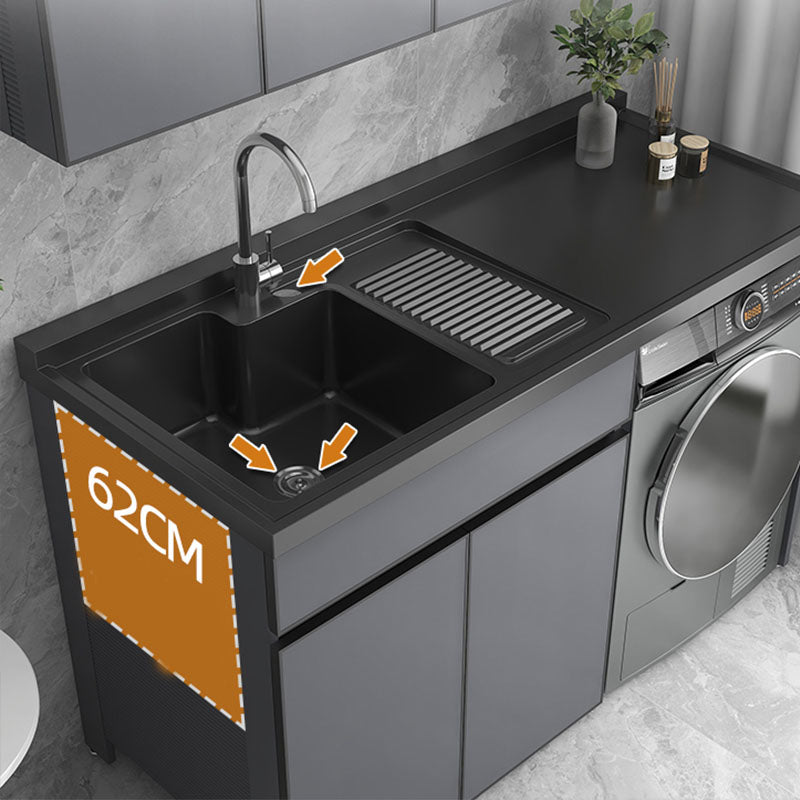 Modern Freestanding Sink Included Bathroom Sink Vanity with Faucet Clearhalo 'Bathroom Remodel & Bathroom Fixtures' 'Bathroom Vanities' 'bathroom_vanities' 'Home Improvement' 'home_improvement' 'home_improvement_bathroom_vanities' 7800527