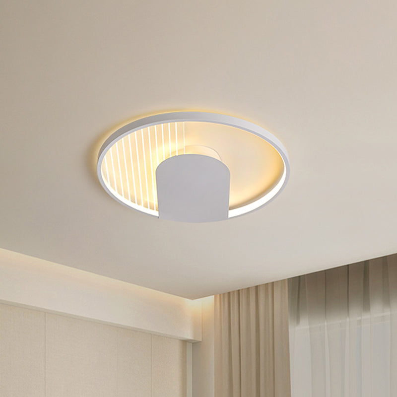 Minimalist U Shaped Flush Mount Acrylic Bedroom 18"/21.5" Wide LED Ceiling Light Fixture in Warm/White Light Clearhalo 'Ceiling Lights' 'Close To Ceiling Lights' 'Close to ceiling' 'Flush mount' Lighting' 781266