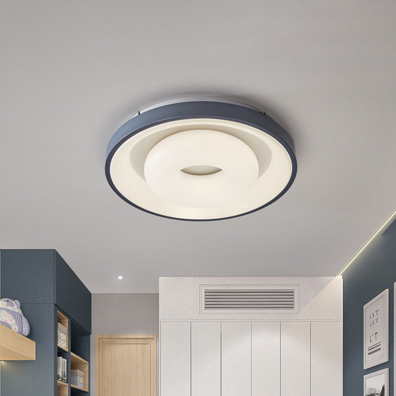 Macaron LED Ceiling Lighting Acrylic Blue-White Bubble/Round/Triangle Flush Mount Lamp with Acrylic Shade Clearhalo 'Ceiling Lights' 'Close To Ceiling Lights' 'Close to ceiling' 'Flush mount' Lighting' 781308