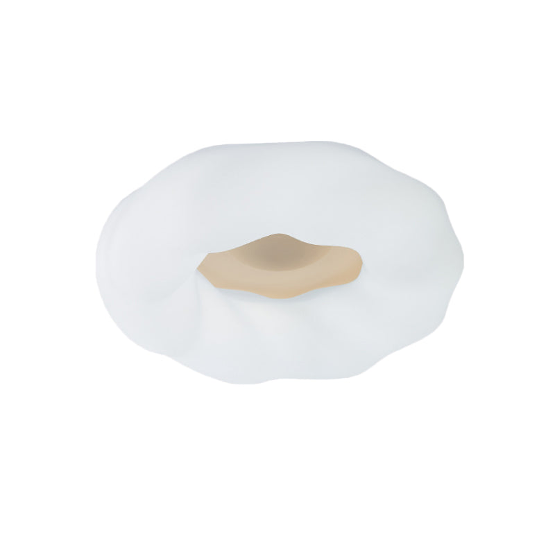 Donut LED Ceiling Light Fixture Simple Acrylic Bedroom Flush Mount Recessed Lighting in White Clearhalo 'Ceiling Lights' 'Close To Ceiling Lights' 'Close to ceiling' 'Flush mount' Lighting' 781320