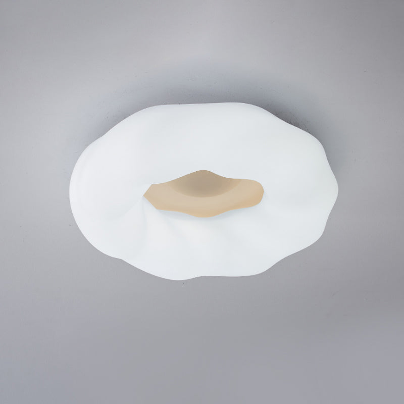 Donut LED Ceiling Light Fixture Simple Acrylic Bedroom Flush Mount Recessed Lighting in White Clearhalo 'Ceiling Lights' 'Close To Ceiling Lights' 'Close to ceiling' 'Flush mount' Lighting' 781321